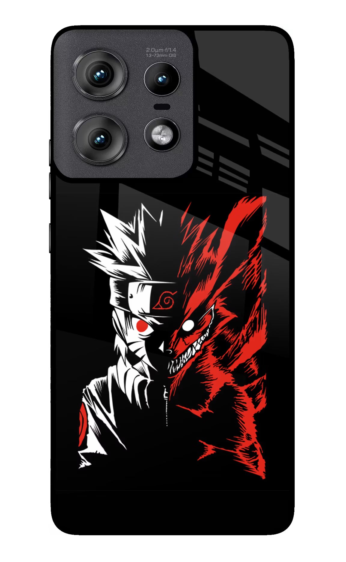 Naruto Two Face Moto Edge 50 Pro 5G Glass Case Back Cover by Casekaro