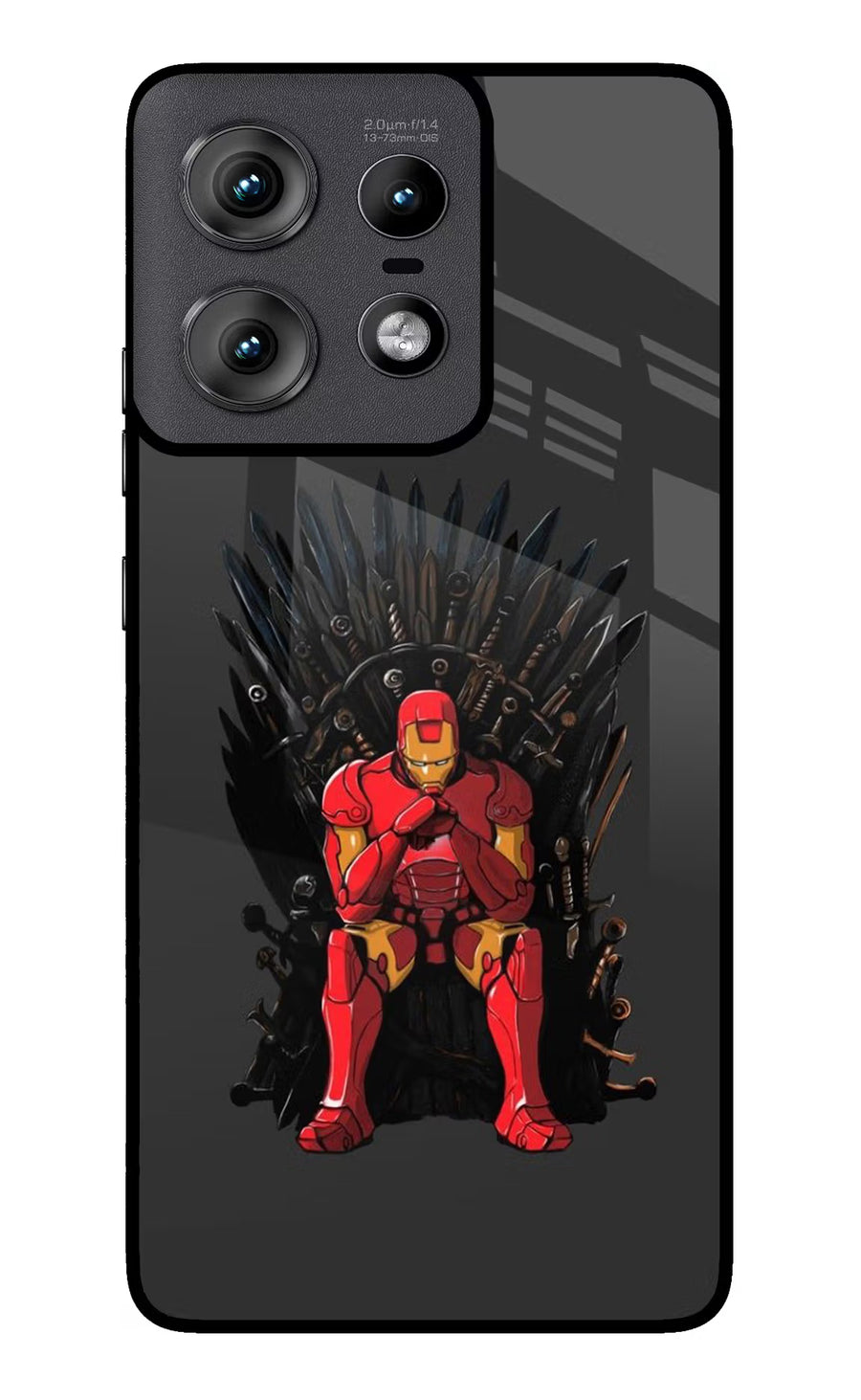 Ironman Throne Moto Edge 50 Pro 5G Back Cover, Metal case