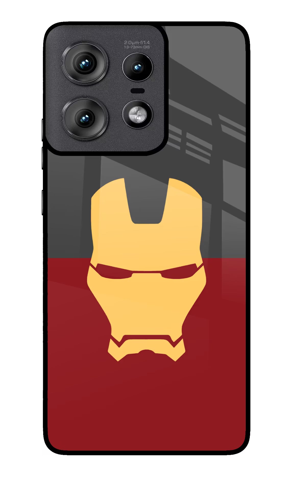 Ironman Moto Edge 50 Pro 5G Glass Case Back Cover by Casekaro
