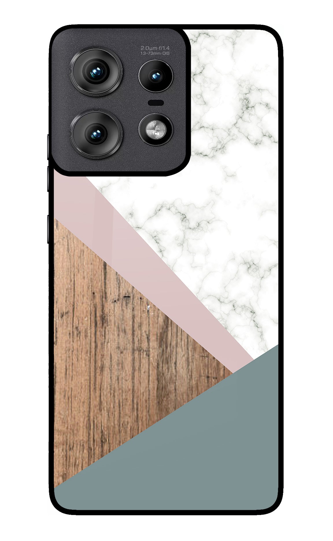 Marble wood Abstract Moto Edge 50 Pro 5G Glass Case