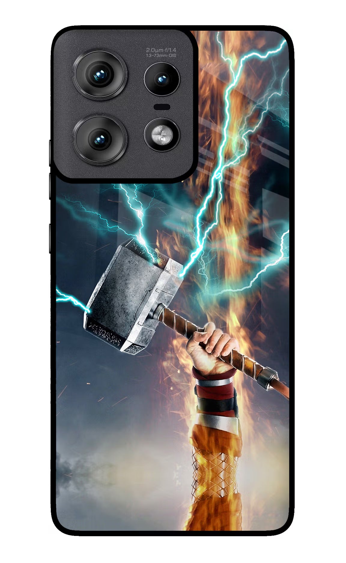 Thor Hammer Mjolnir Moto Edge 50 Pro 5G Glass Case Back Cover by Casekaro