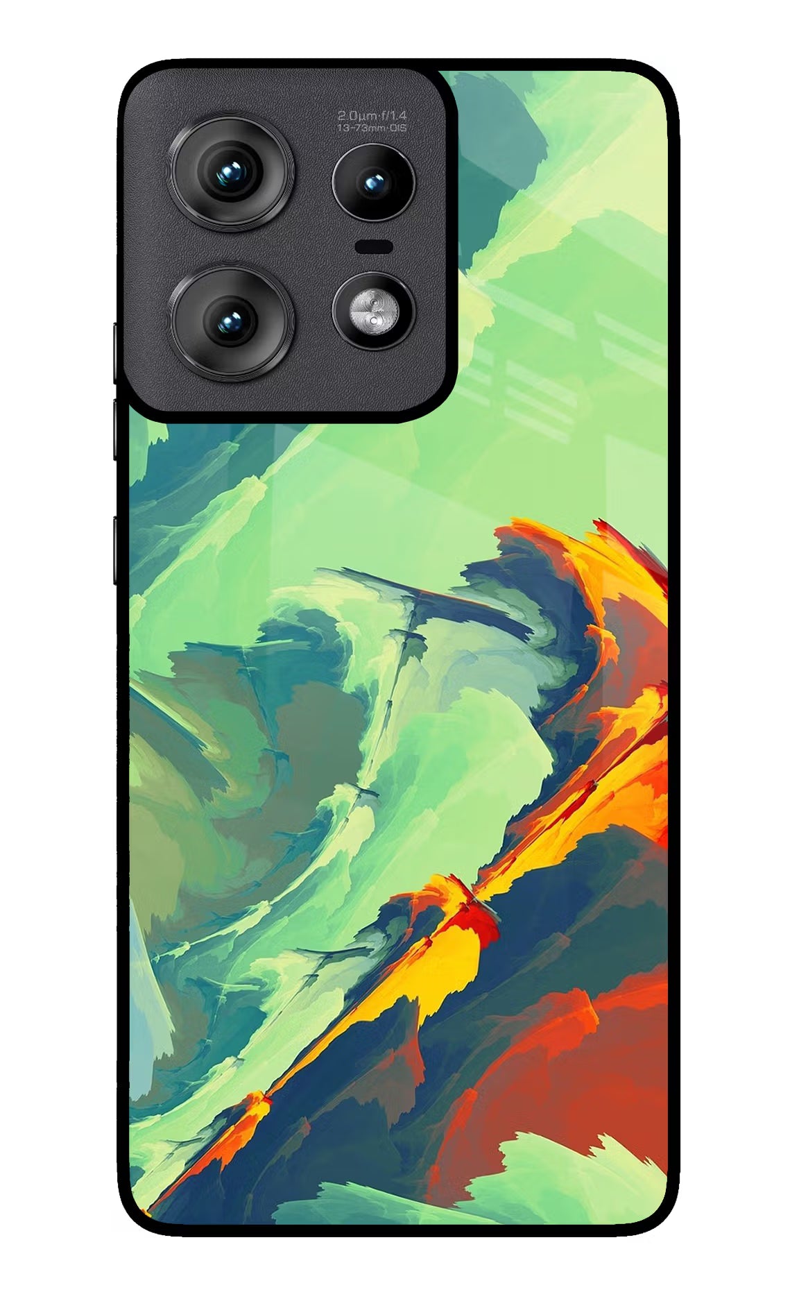 Paint Art Moto Edge 50 Pro 5G Glass Case Back Cover by Casekaro