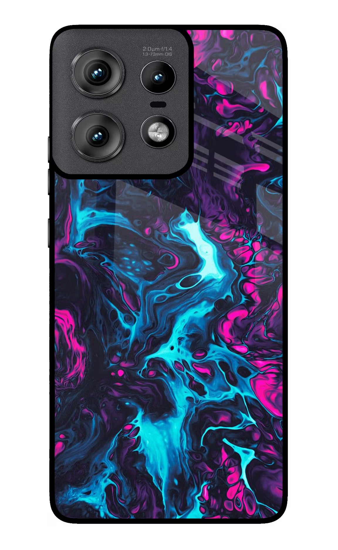 Abstract Moto Edge 50 Pro 5G Glass Case Back Cover by Casekaro