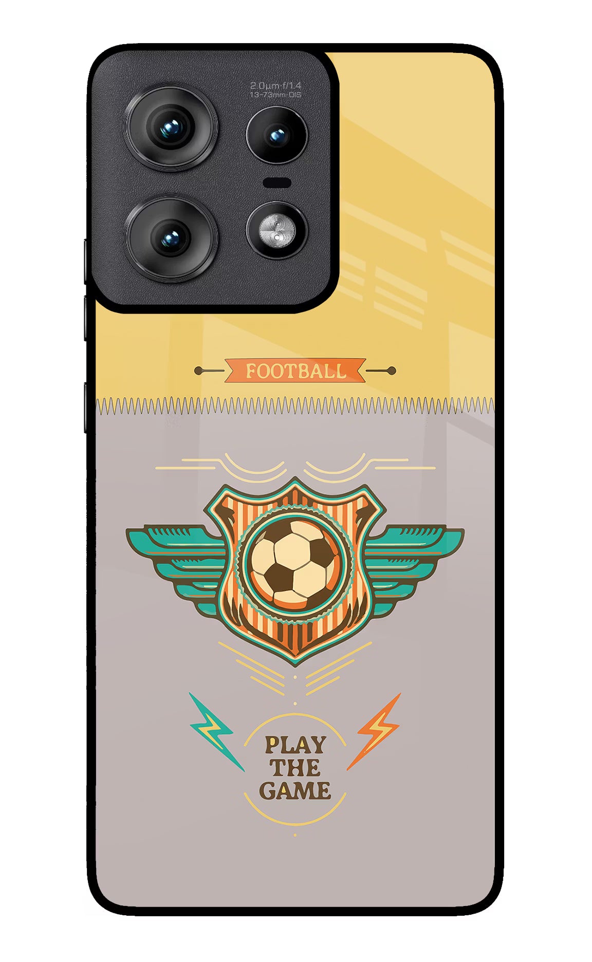 Football Moto Edge 50 Pro 5G Glass Case Back Cover by Casekaro
