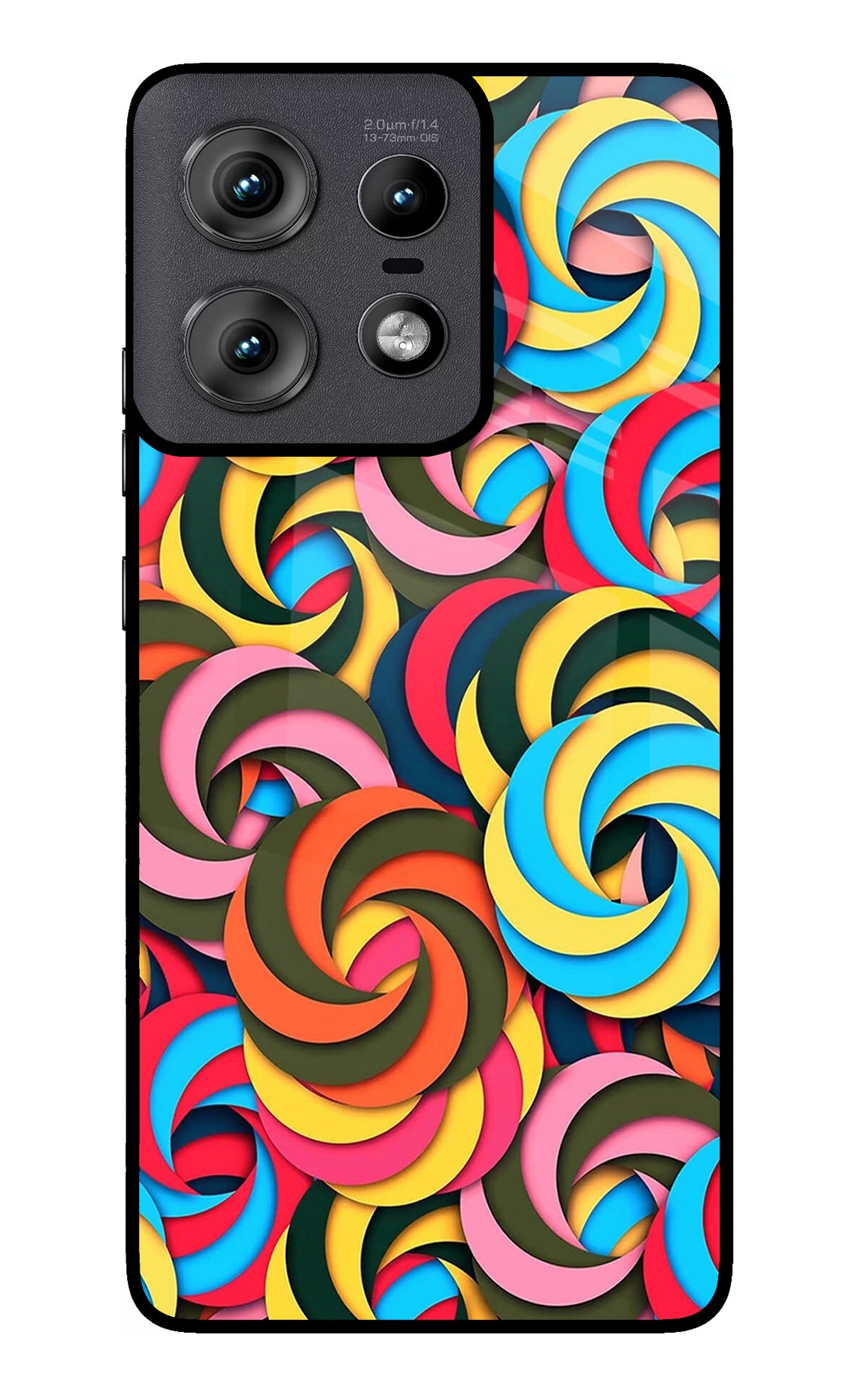 Spiral Pattern Moto Edge 50 Pro 5G Back Cover