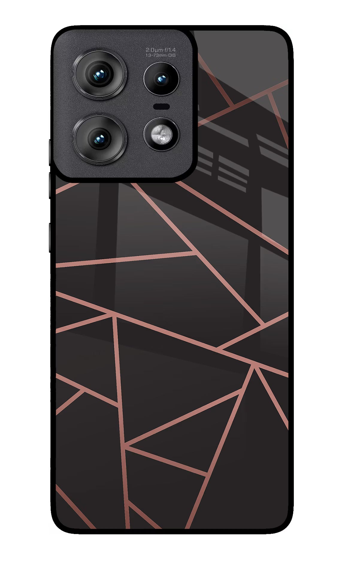 Geometric Pattern Moto Edge 50 Pro 5G Glass Case Back Cover by Casekaro