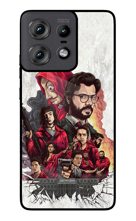 Money Heist Artwork Moto Edge 50 Pro 5G Glass Case