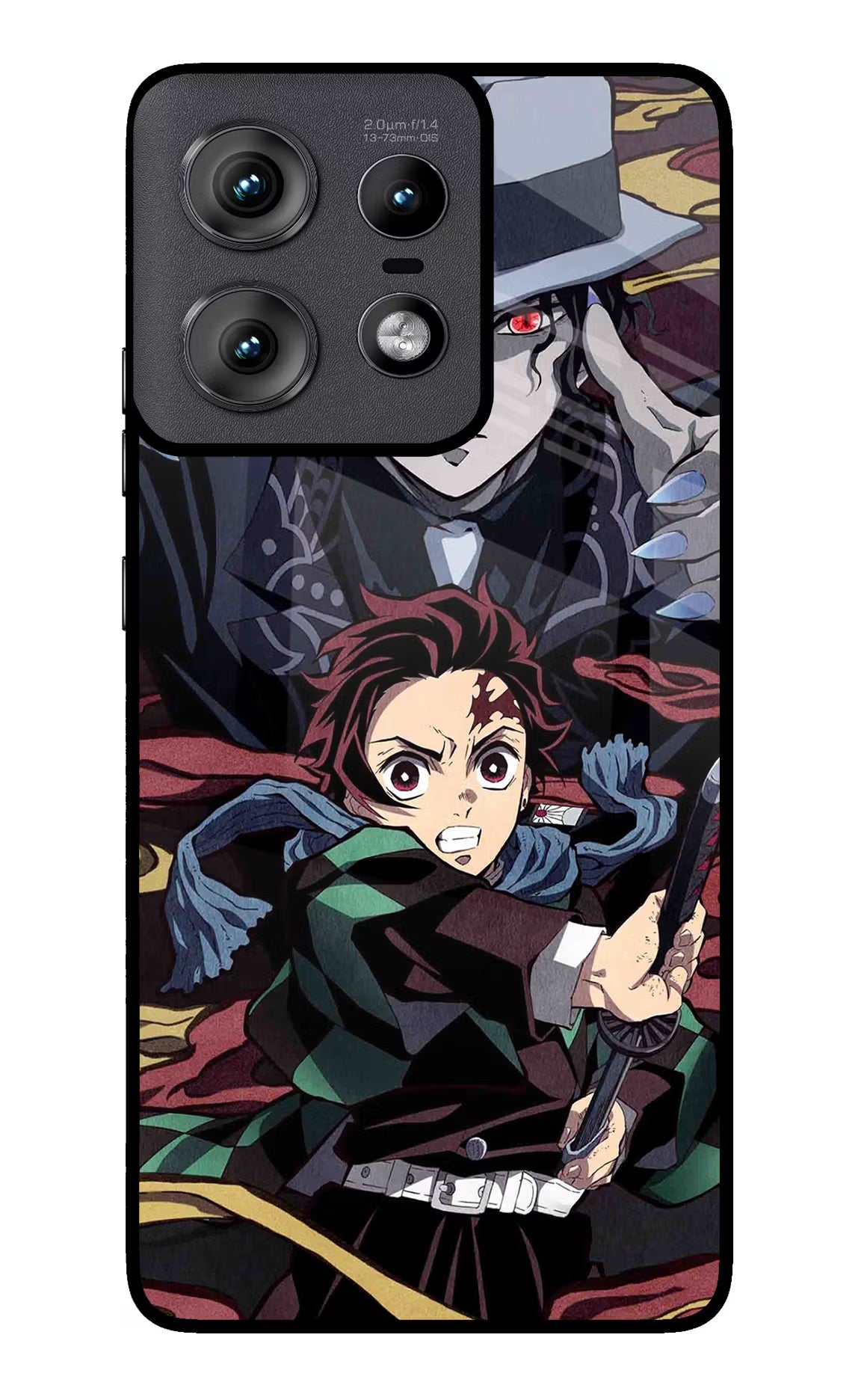 Demon Slayer Moto Edge 50 Pro 5G Glass Case Back Cover by Casekaro