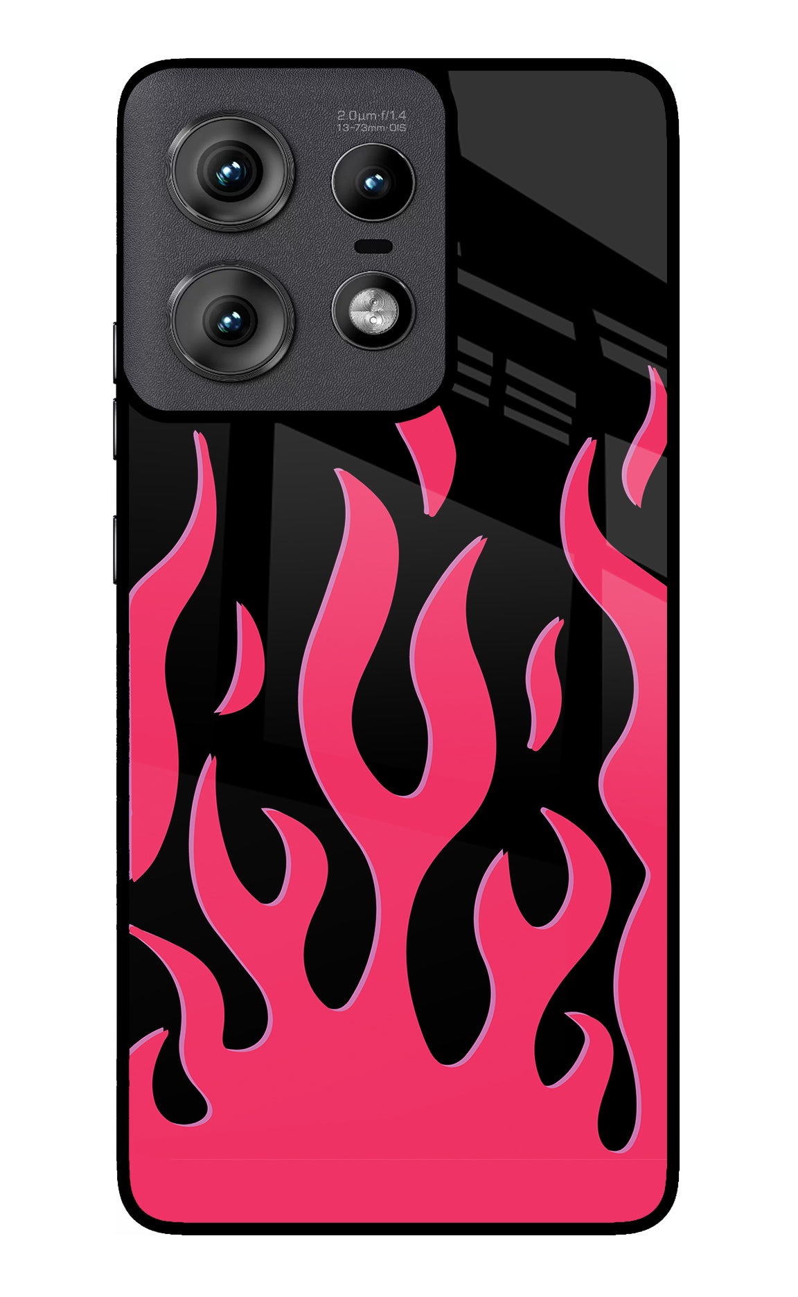 Fire Flames Moto Edge 50 Pro 5G Glass Case