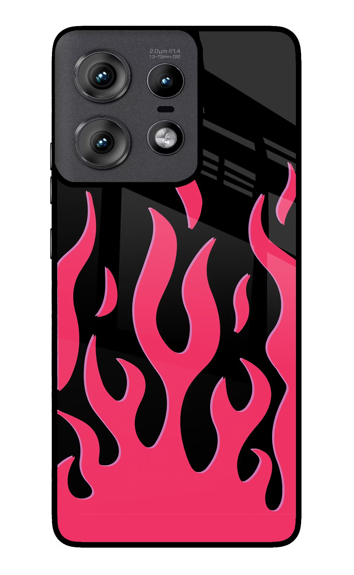 Fire Flames Moto Edge 50 Pro 5G Glass Case Back Cover by Casekaro