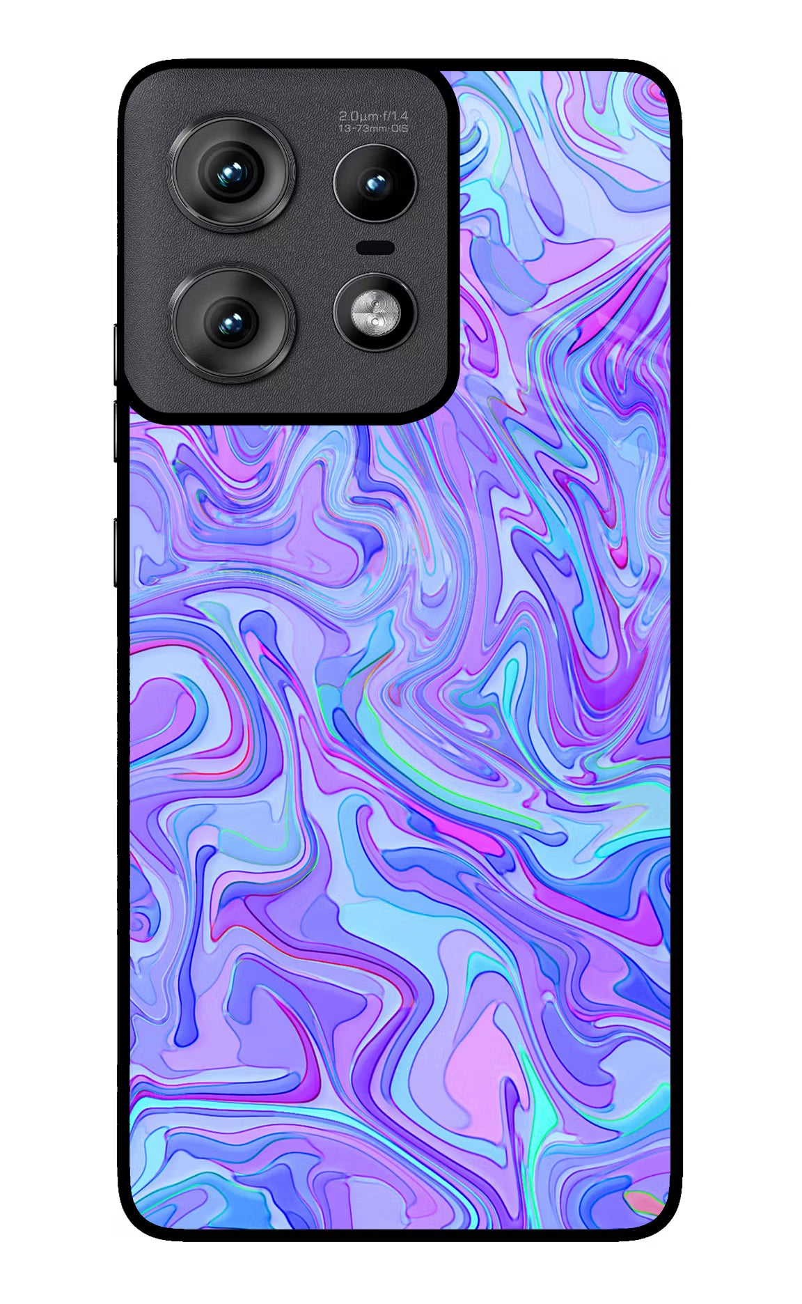 Glitter Moto Edge 50 Pro 5G Glass Case Back Cover by Casekaro