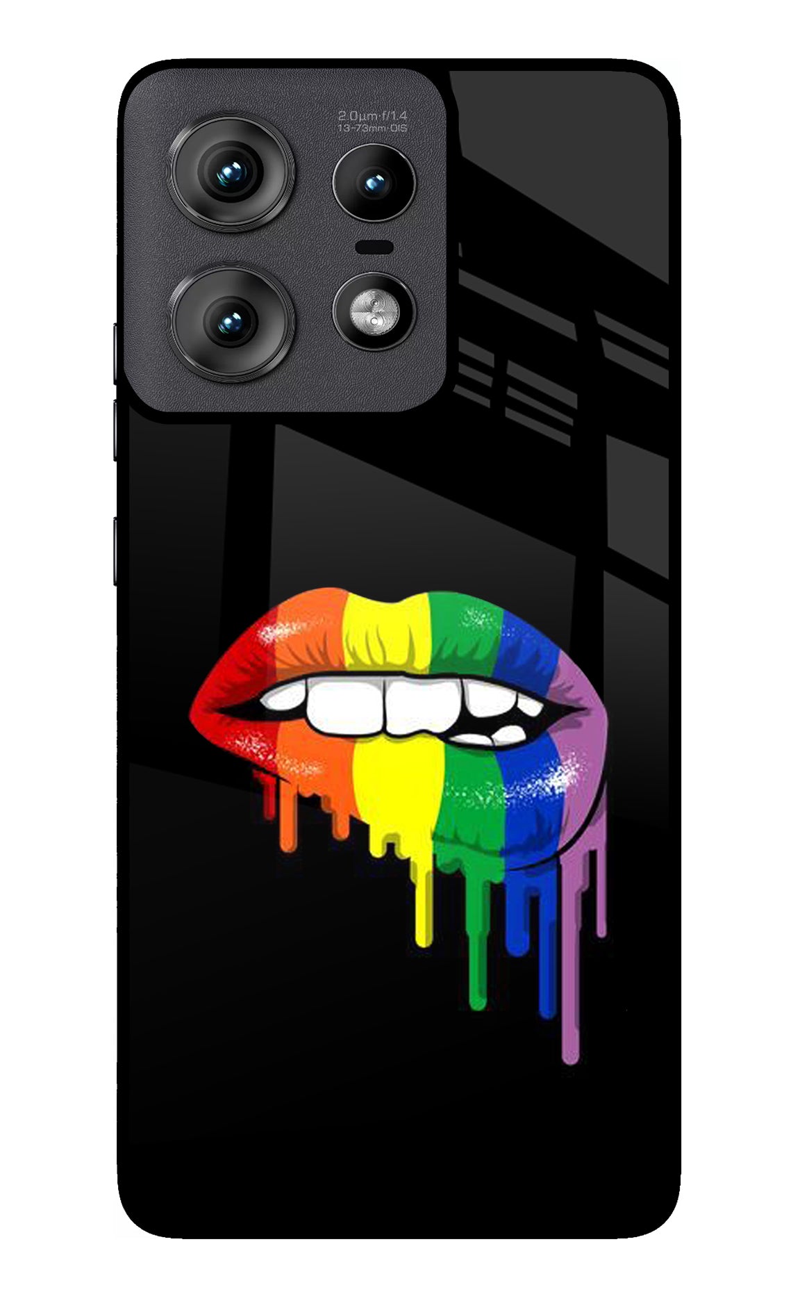 Lips Biting Moto Edge 50 Pro 5G Glass Case