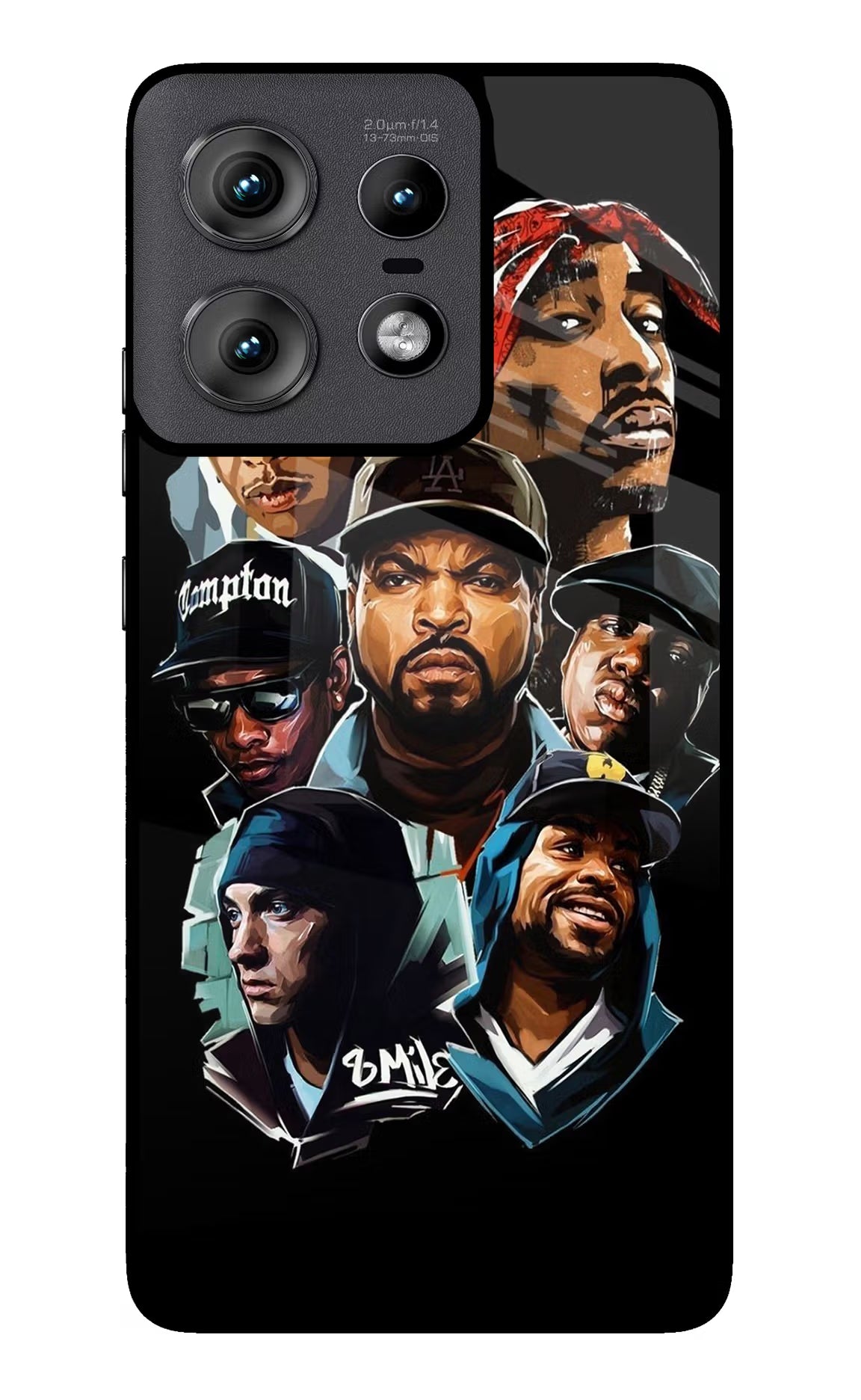 Rappers Moto Edge 50 Pro 5G Glass Case Back Cover by Casekaro