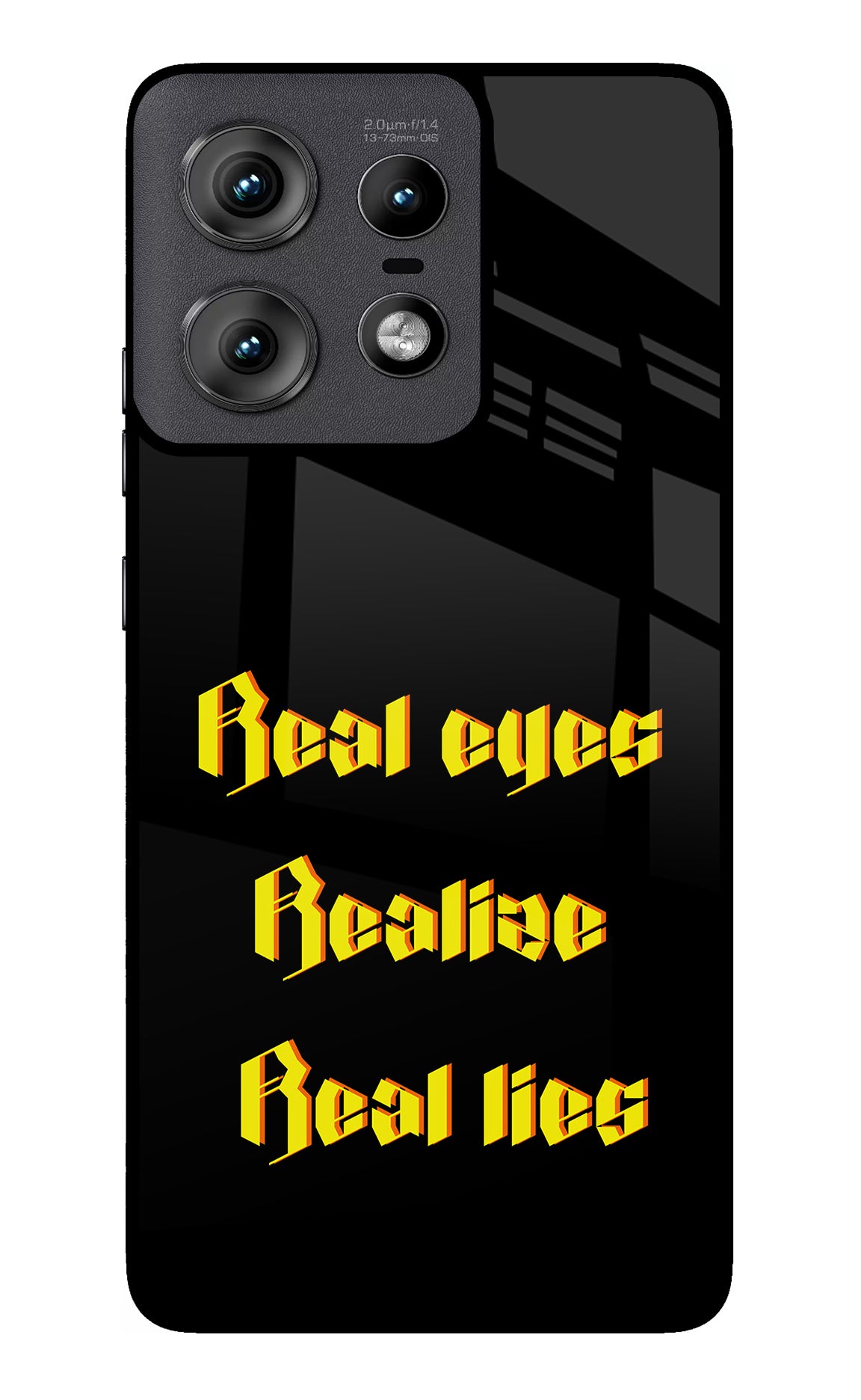 Real Eyes Realize Real Lies Moto Edge 50 Pro 5G Glass Case