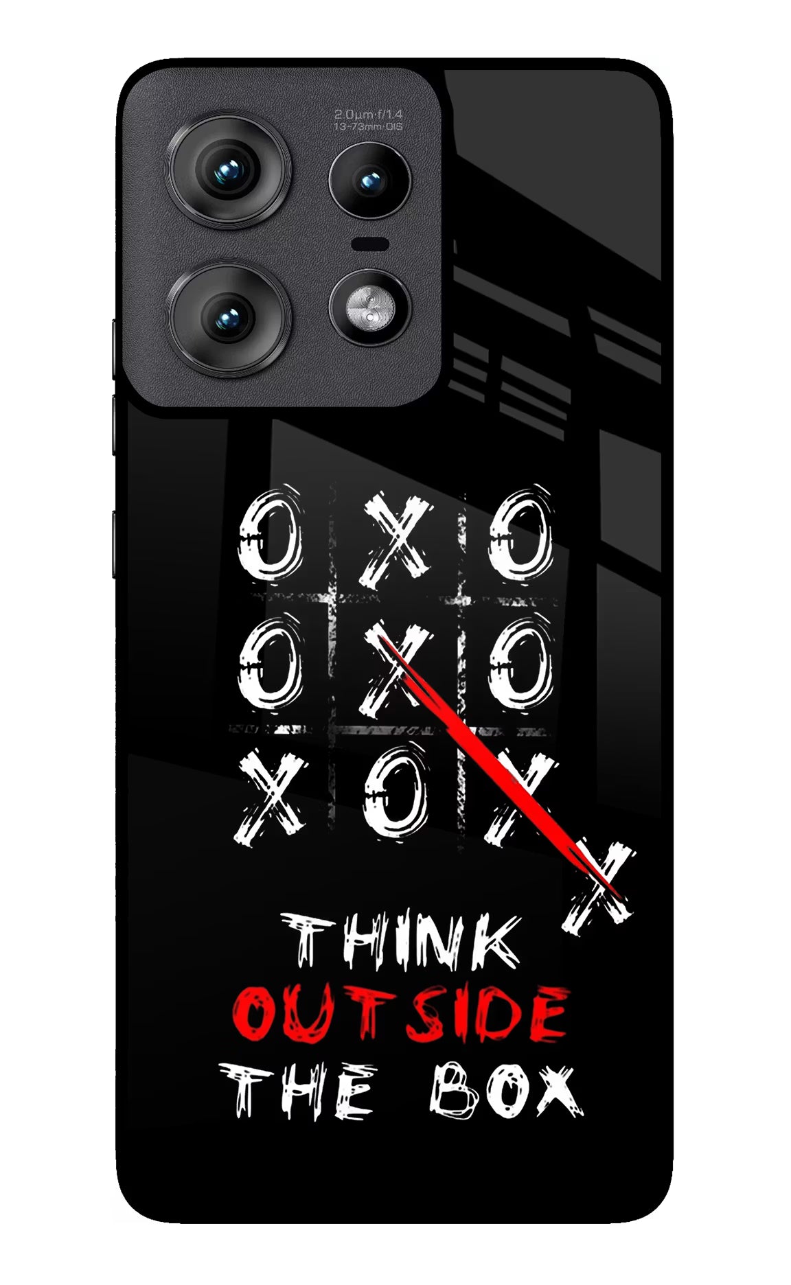 Think out of the BOX Moto Edge 50 Pro 5G Glass Case Back Cover by Casekaro