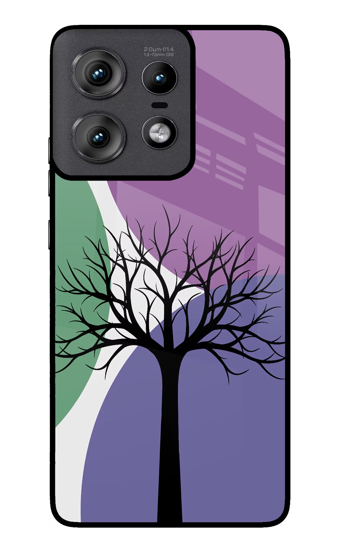 Tree Art Moto Edge 50 Pro 5G Glass Case Back Cover by Casekaro