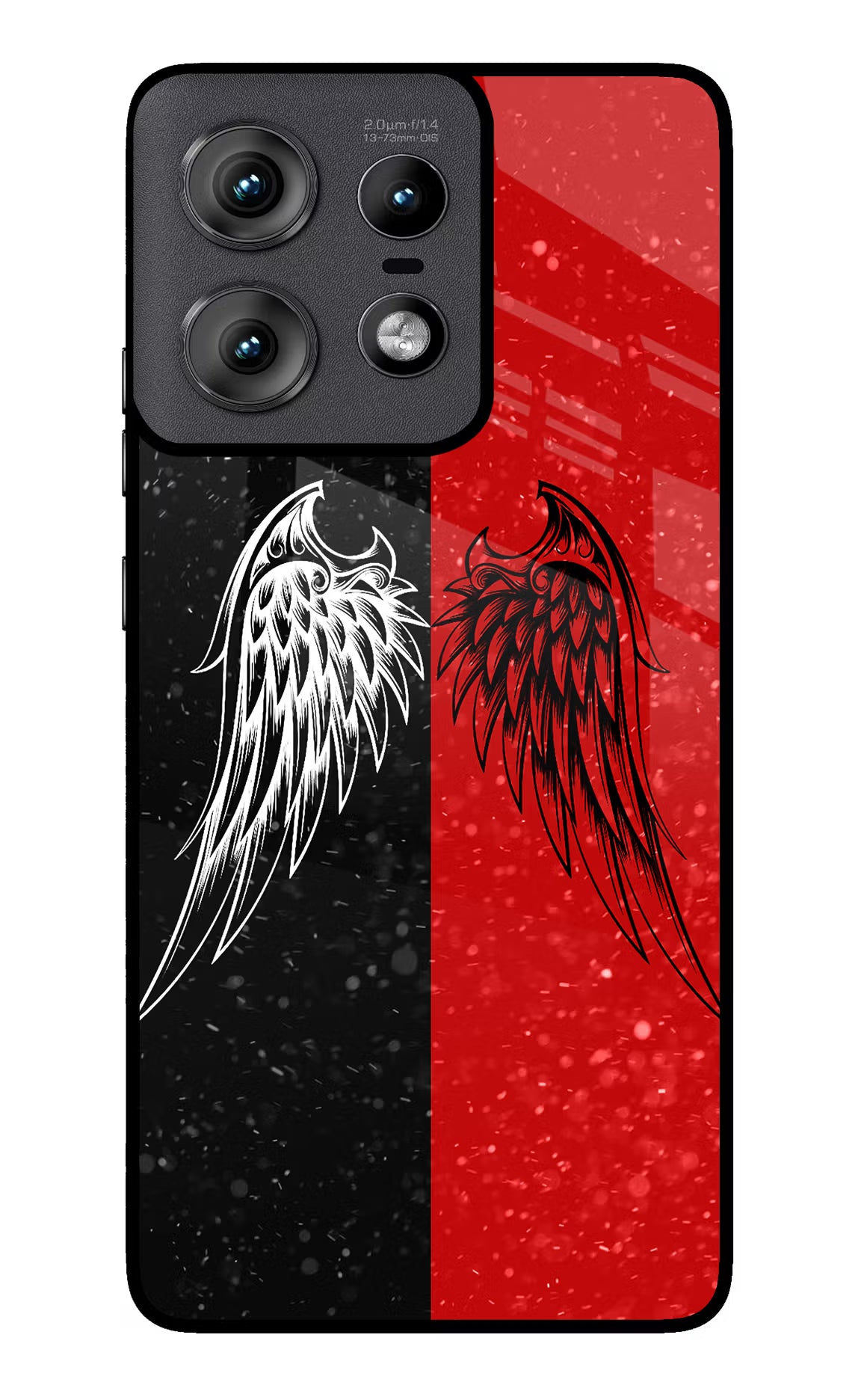 Wings Moto Edge 50 Pro 5G Glass Case Back Cover by Casekaro