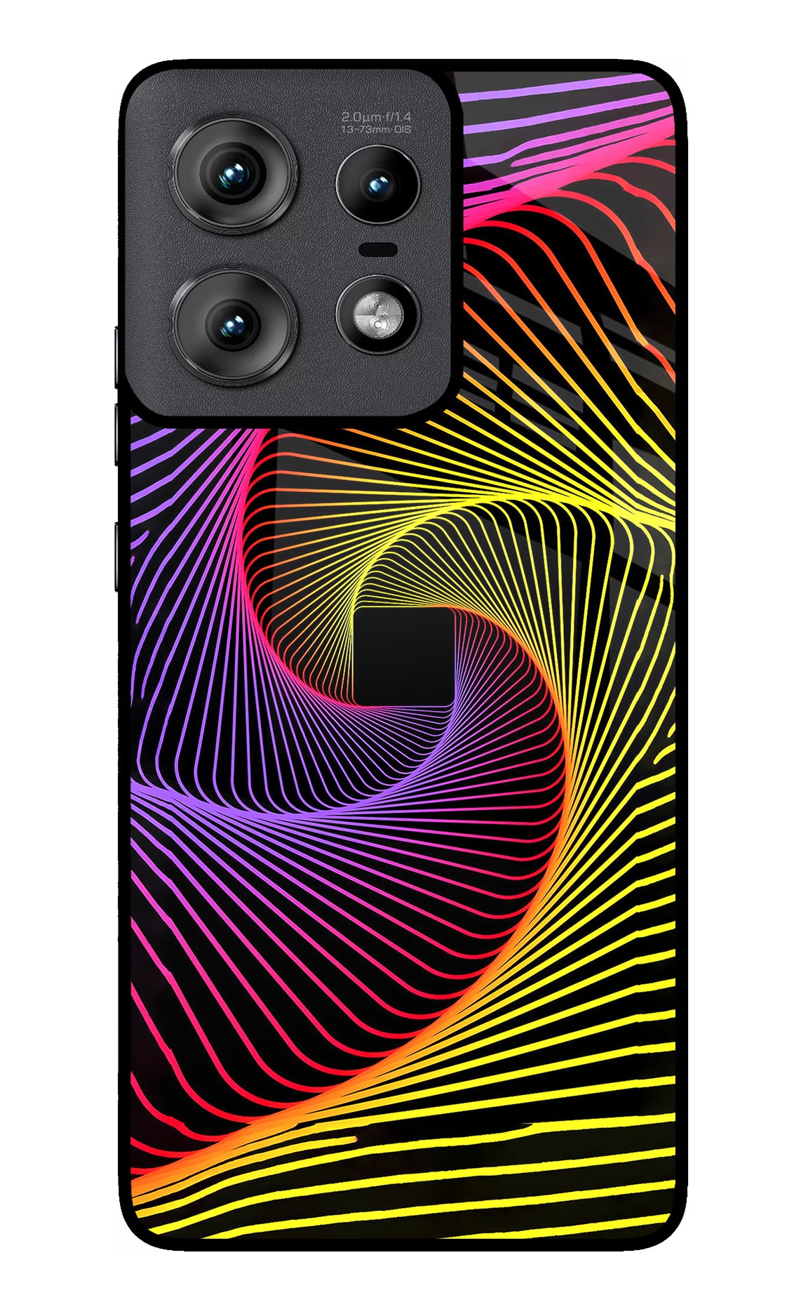 Colorful Strings Moto Edge 50 Pro 5G Glass Case