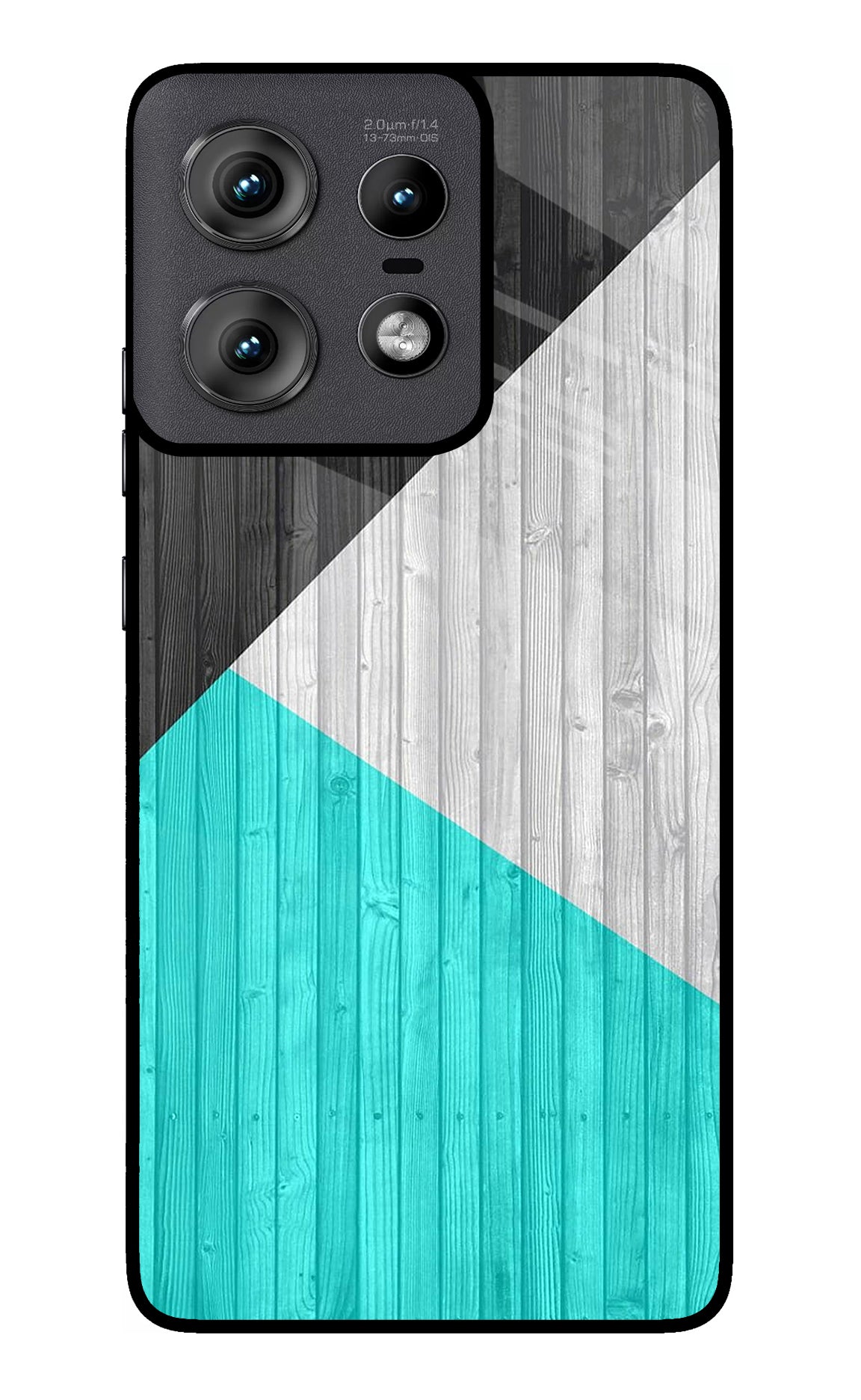 Wooden Abstract Moto Edge 50 Pro 5G Glass Case