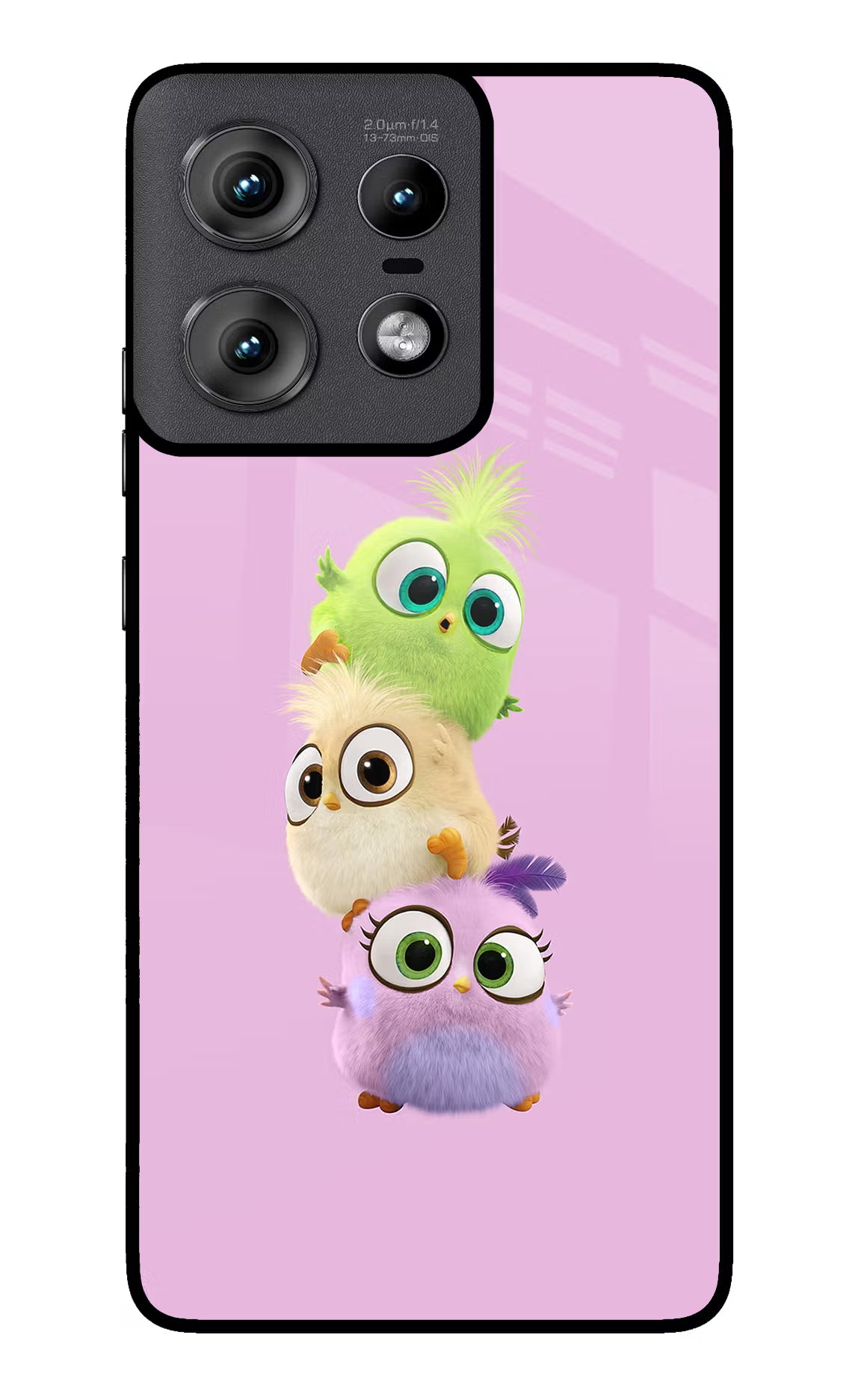 Cute Little Birds Moto Edge 50 Pro 5G Glass Case Back Cover by Casekaro