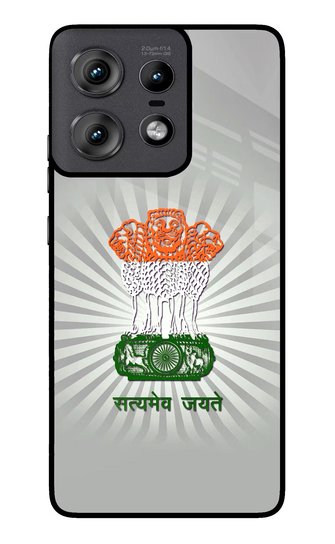Satyamev Jayate Art Moto Edge 50 Pro 5G Glass Case Back Cover by Casekaro