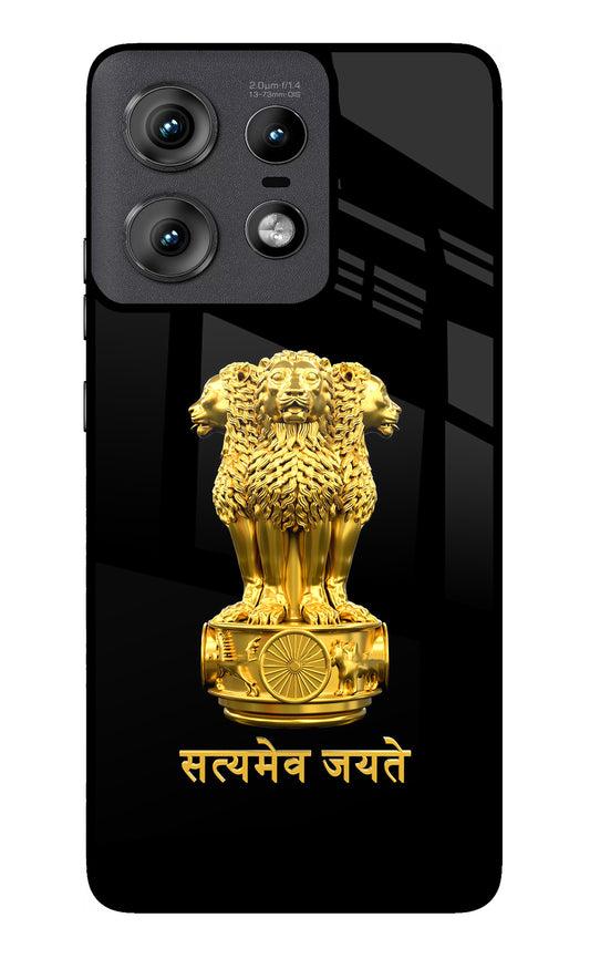 Satyamev Jayate Golden Moto Edge 50 Pro 5G Glass Case