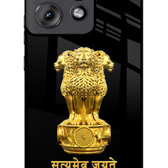 Satyamev Jayate Golden Moto Edge 50 Pro 5G Glass Case