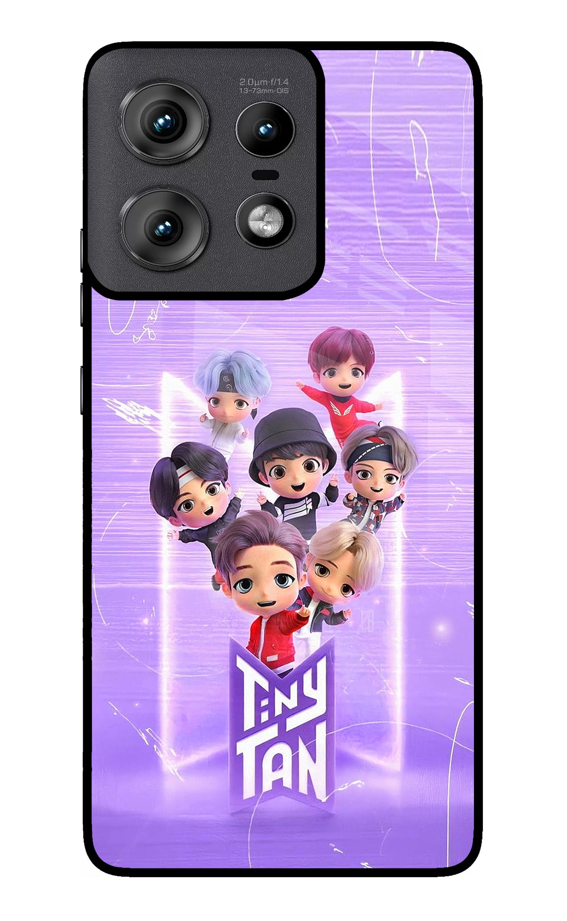 BTS Tiny Tan Moto Edge 50 Pro 5G Glass Case