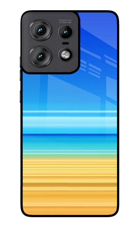 Beach Art Moto Edge 50 Pro 5G Glass Case