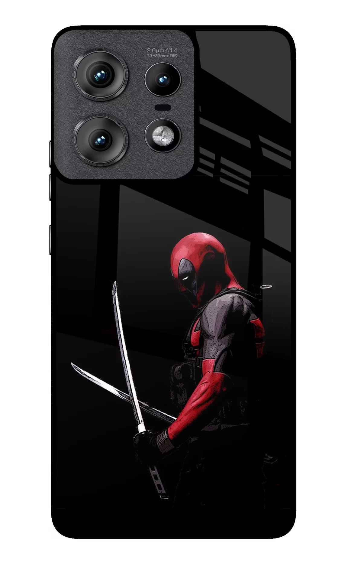 Deadpool Moto Edge 50 Pro 5G Glass Case Back Cover by Casekaro