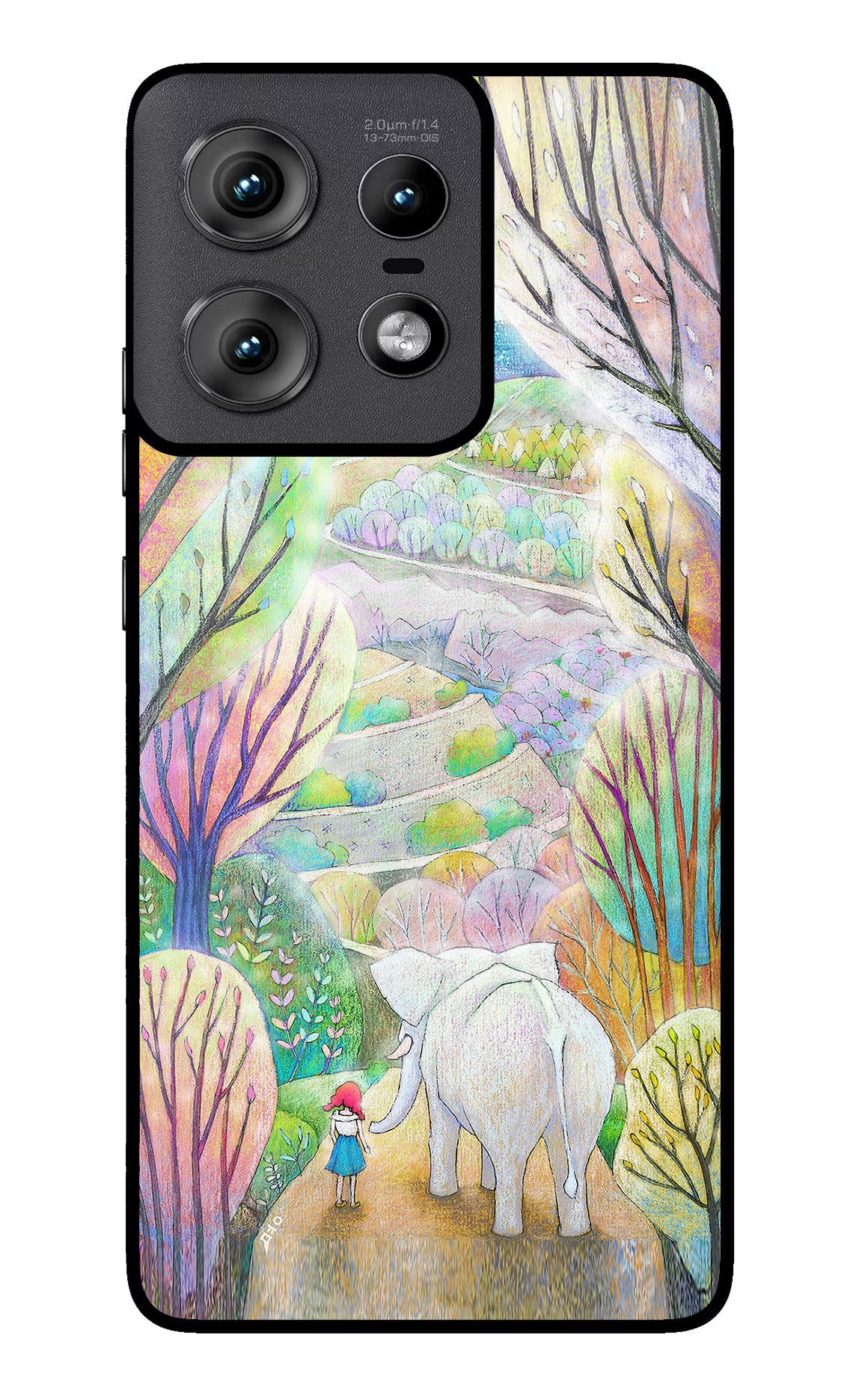 Nature Painting Moto Edge 50 Pro 5G Glass Case Back Cover by Casekaro
