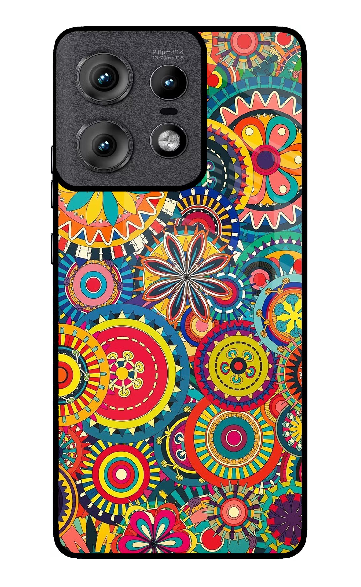 Gol Gol Art Moto Edge 50 Pro 5G Glass Case Back Cover by Casekaro