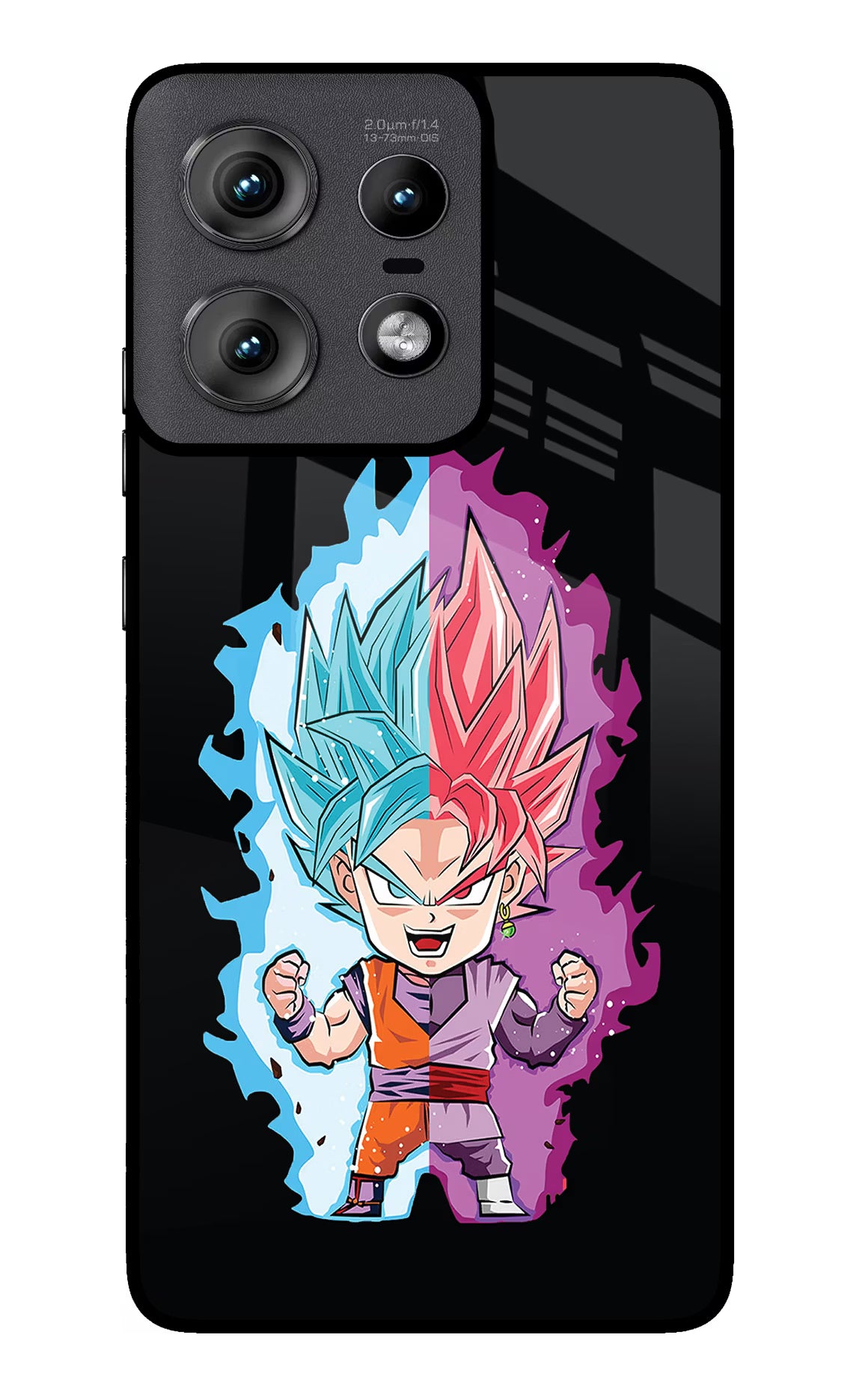 Chota Goku Moto Edge 50 Pro 5G Glass Case Back Cover by Casekaro