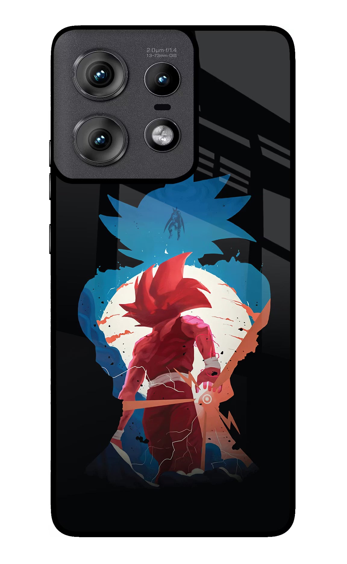 Goku Moto Edge 50 Pro 5G Glass Case Back Cover by Casekaro
