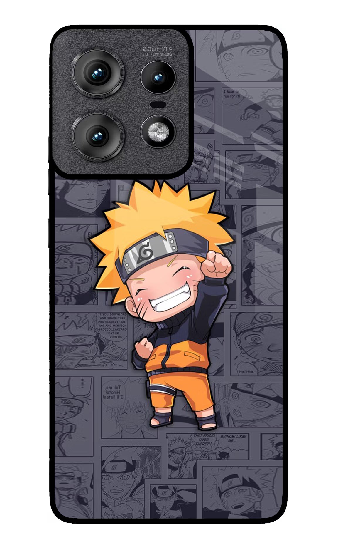 Chota Naruto Moto Edge 50 Pro 5G Glass Case Back Cover by Casekaro