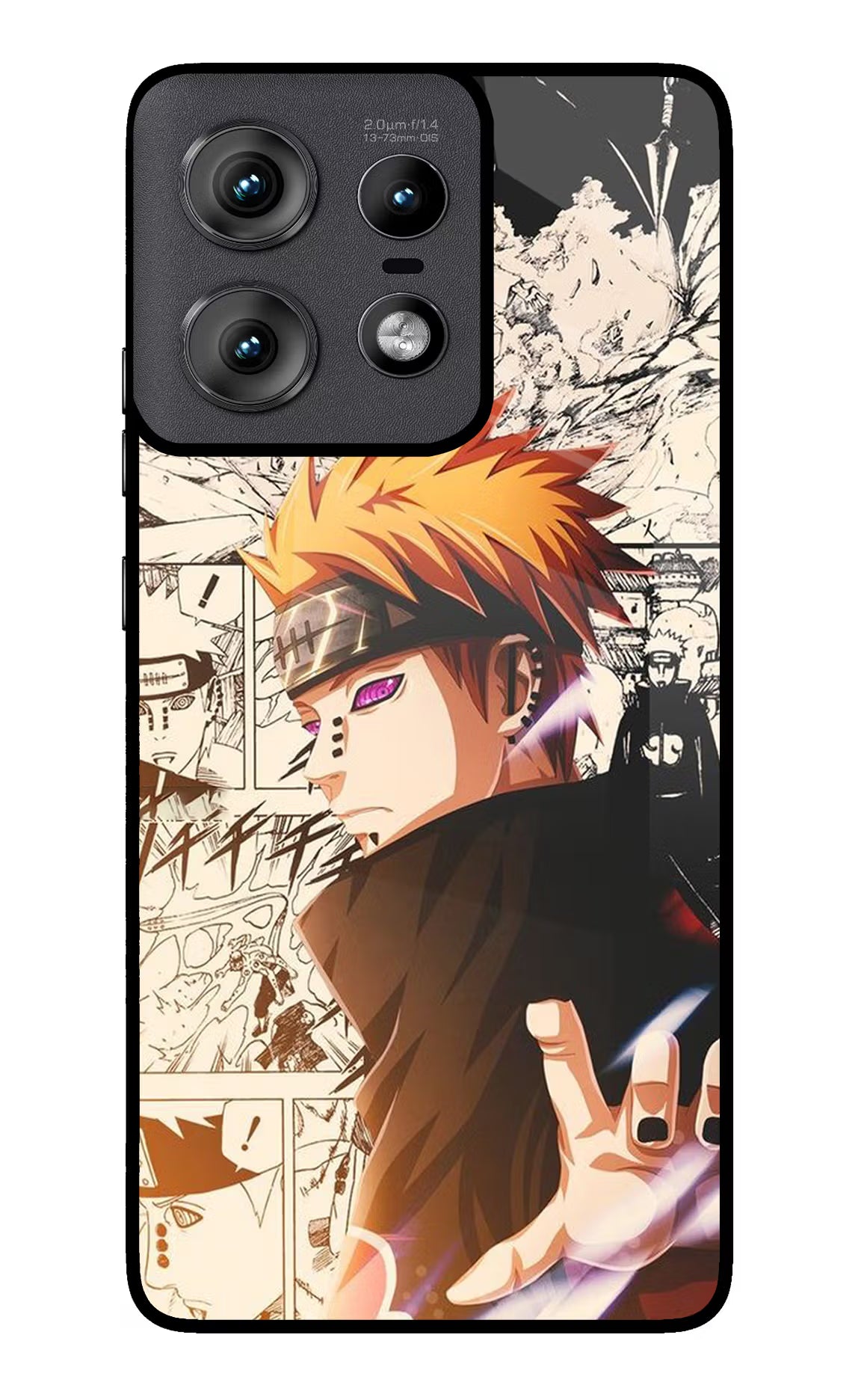 Pain Anime Moto Edge 50 Pro 5G Glass Case Back Cover by Casekaro