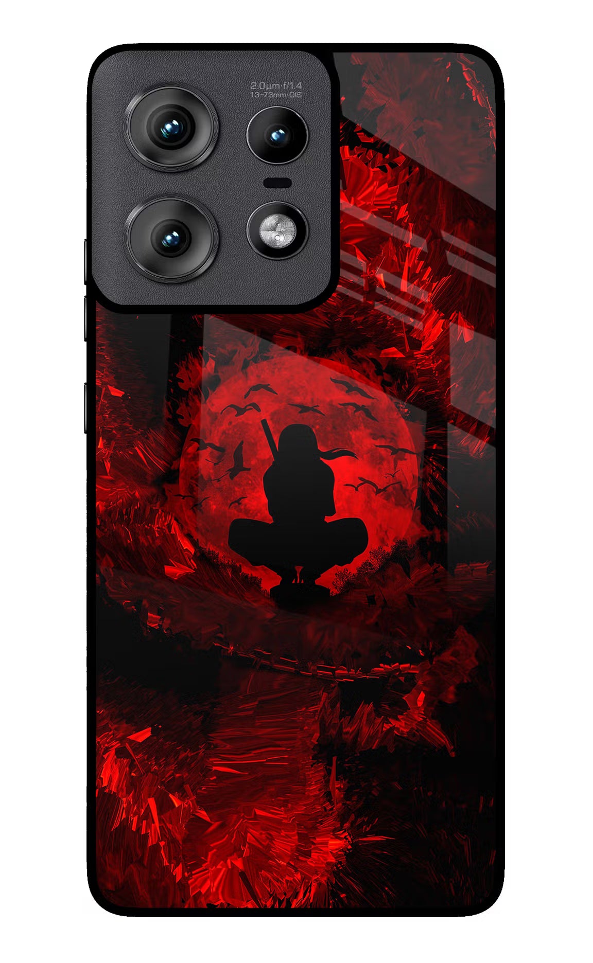 Itachi Uchiha Moto Edge 50 Pro 5G Glass Case Back Cover by Casekaro