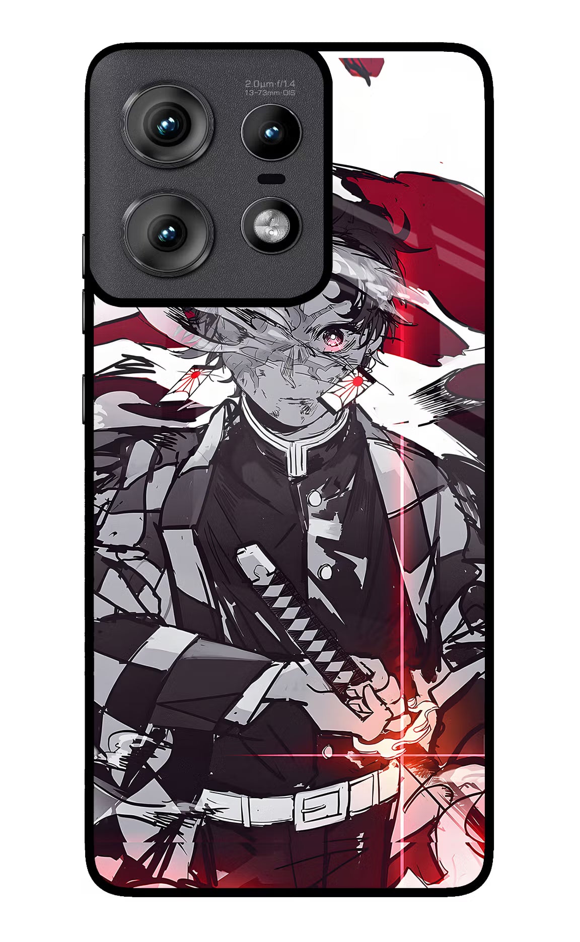 Demon Slayer Moto Edge 50 Pro 5G Glass Case Back Cover by Casekaro