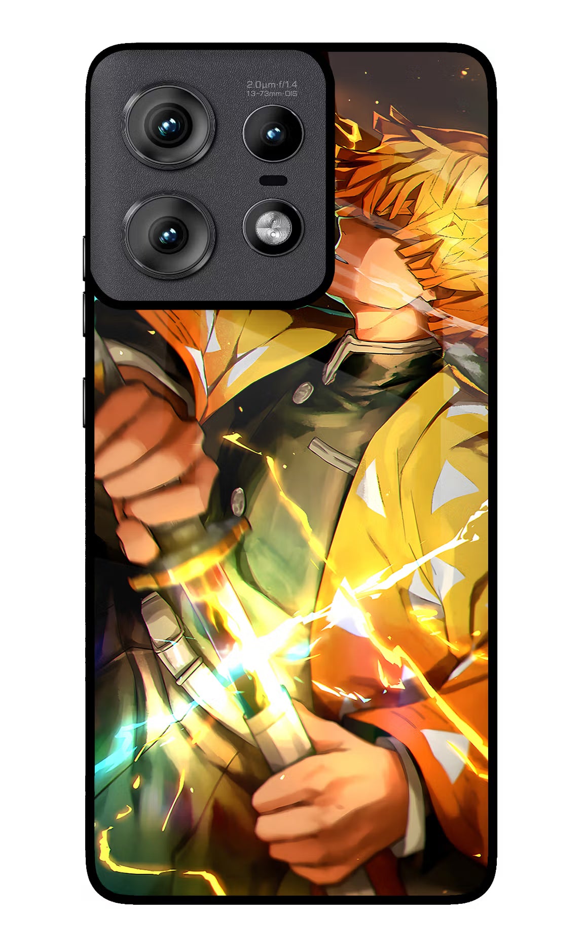 Demon Slayer Moto Edge 50 Pro 5G Glass Case Back Cover by Casekaro