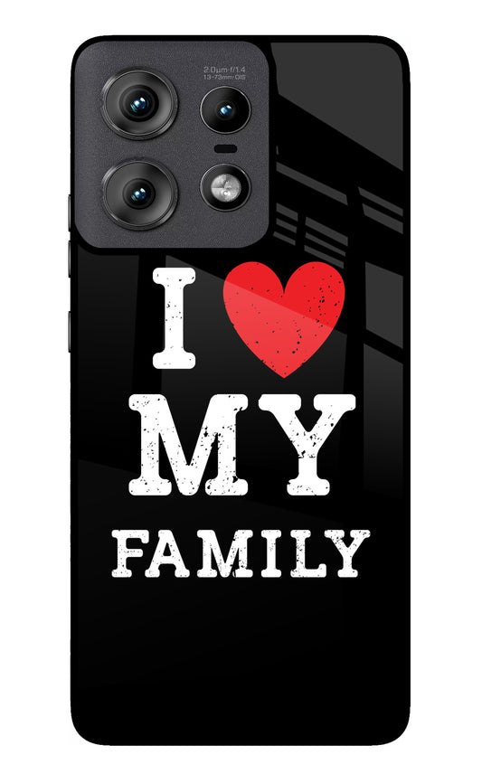 I Love My Family Moto Edge 50 Pro 5G Glass Case