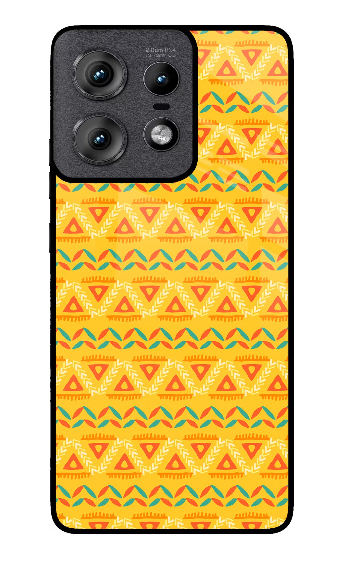 Tribal Pattern Moto Edge 50 Pro 5G Glass Case Back Cover by Casekaro
