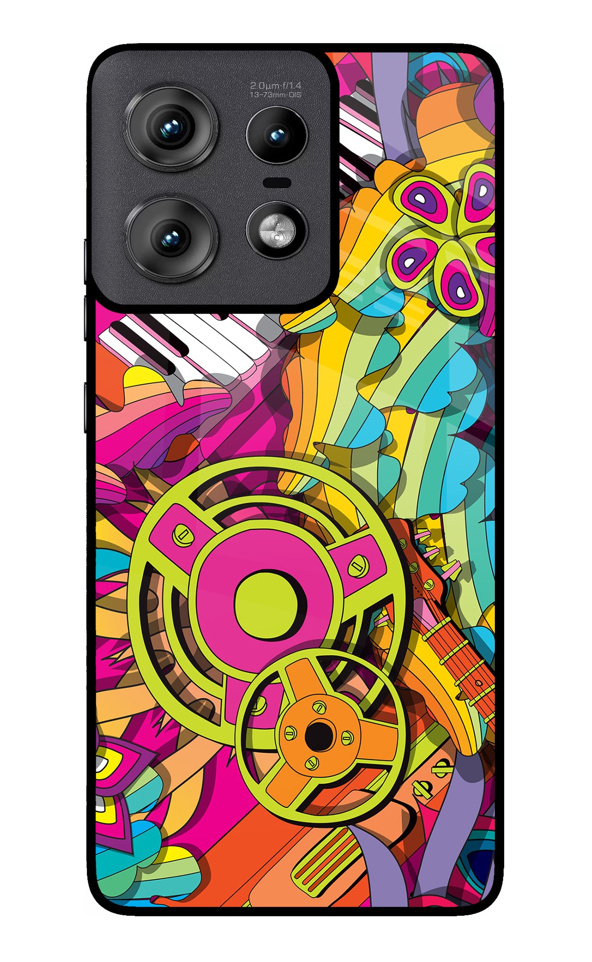 Music Doodle Moto Edge 50 Pro 5G Glass Case