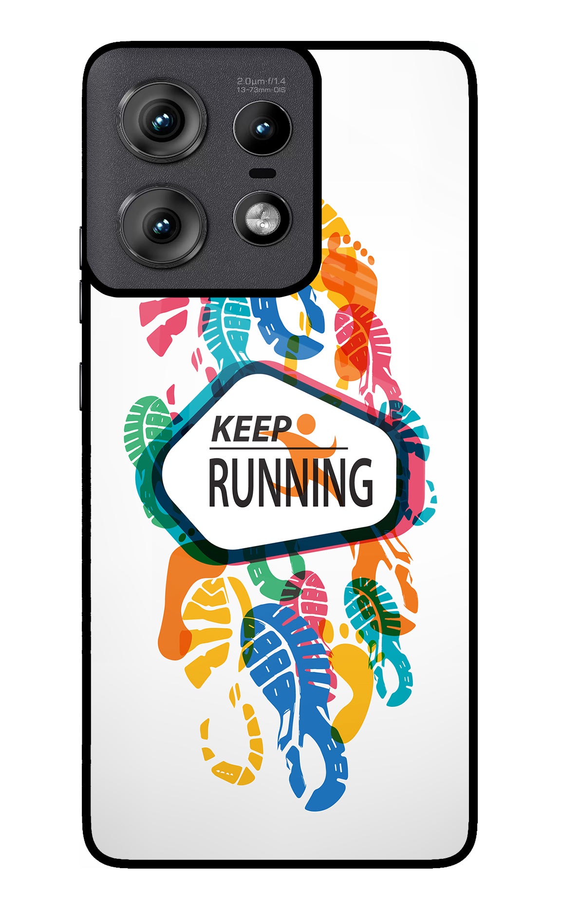 Keep Running Moto Edge 50 Pro 5G Glass Case