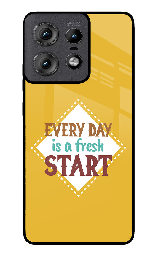 Every day is a Fresh Start Moto Edge 50 Pro 5G Glass Case