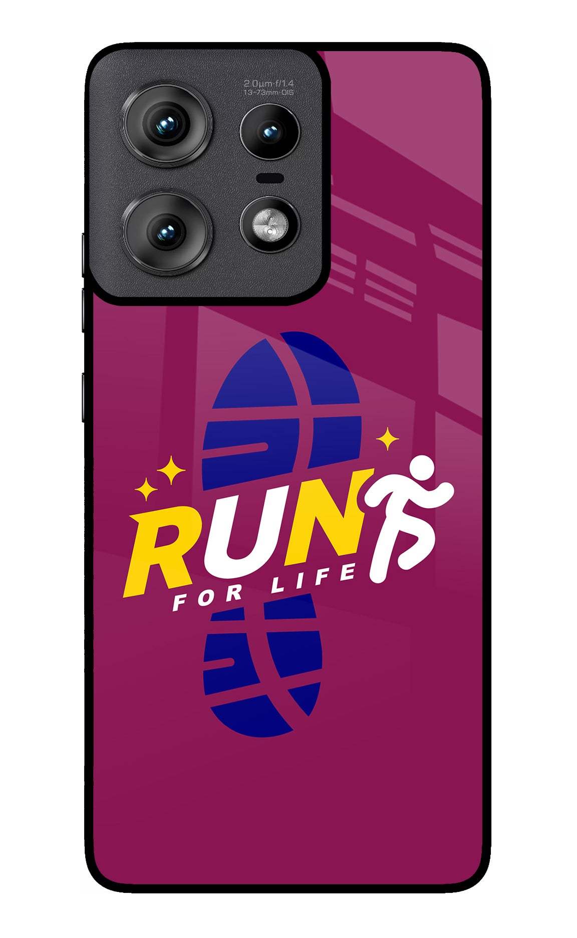 Run for Life Moto Edge 50 Pro 5G Glass Case