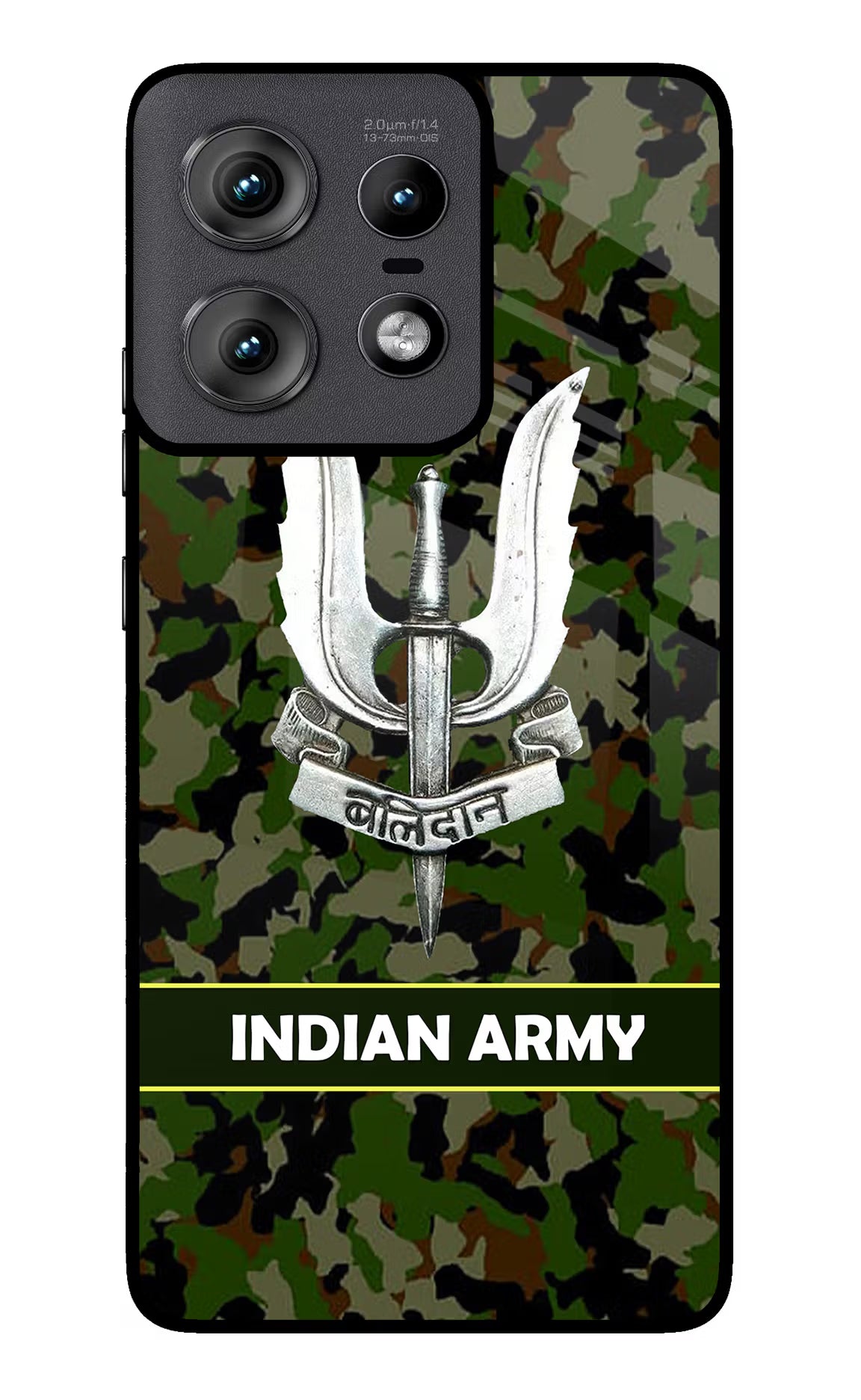 Balidan Indian Logo Moto Edge 50 Pro 5G Glass Case Back Cover by Casekaro