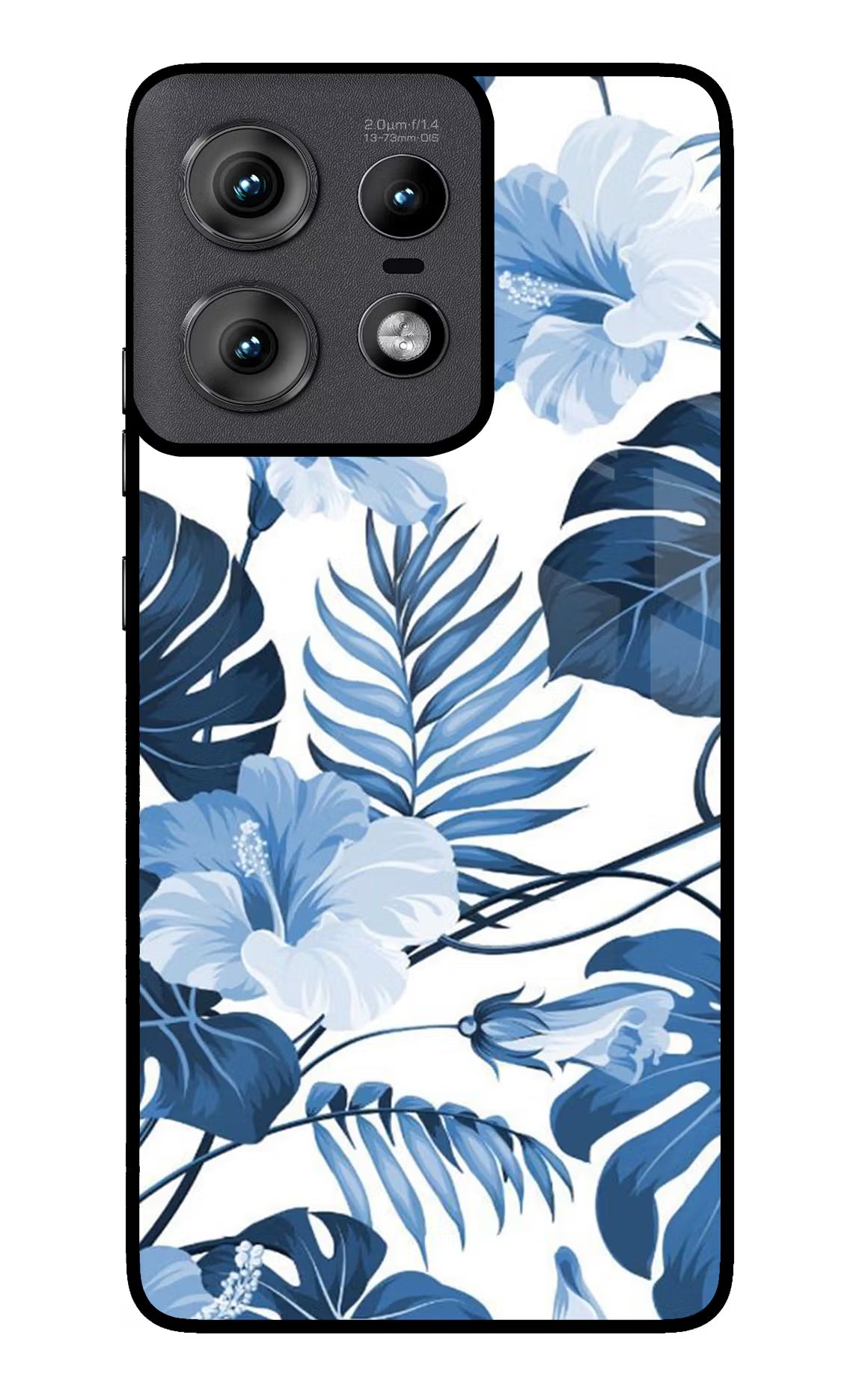 Fabric Art Moto Edge 50 Pro 5G Glass Case Back Cover by Casekaro