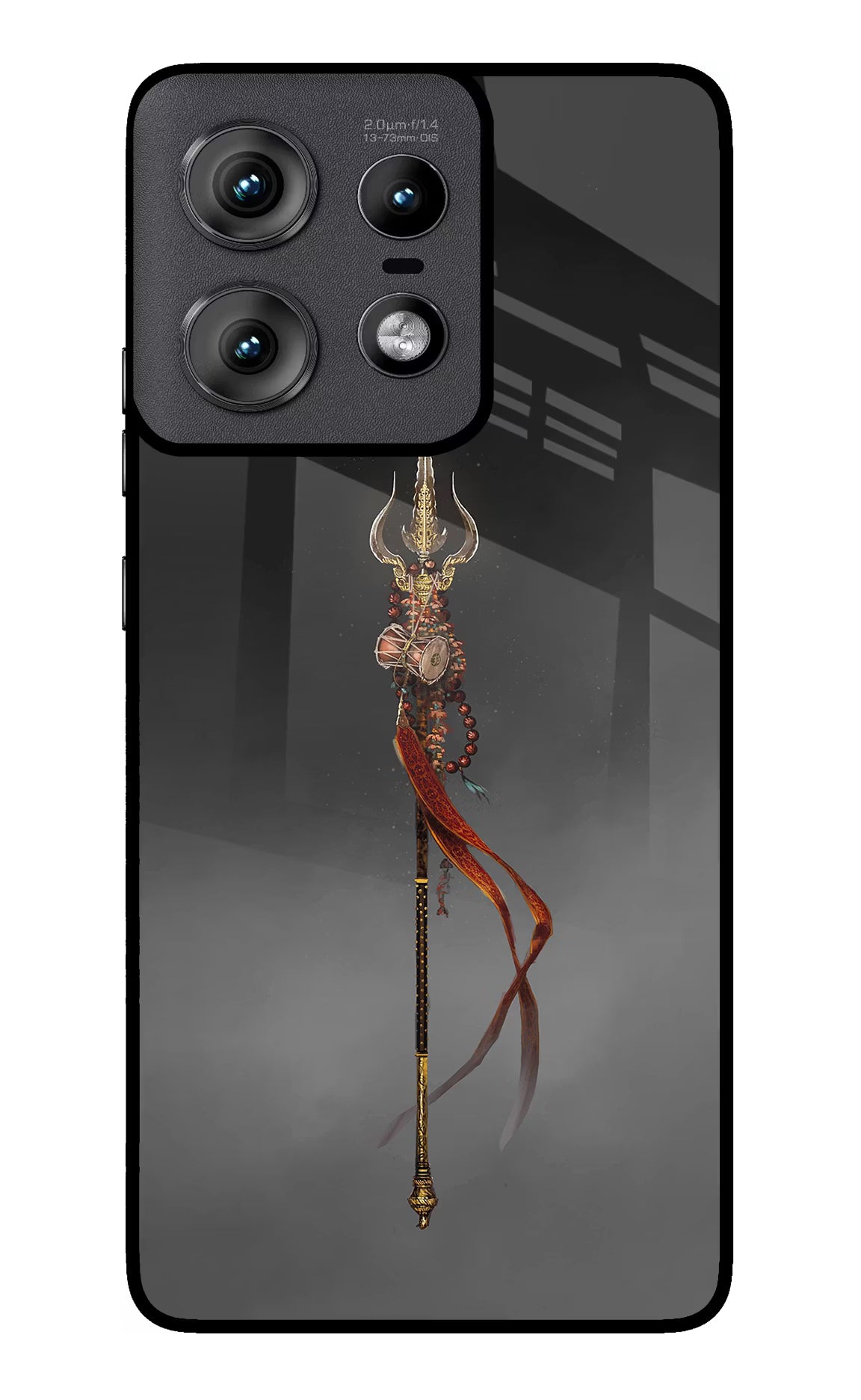 Shiv Trishul Moto Edge 50 Pro 5G Glass Case Back Cover by Casekaro