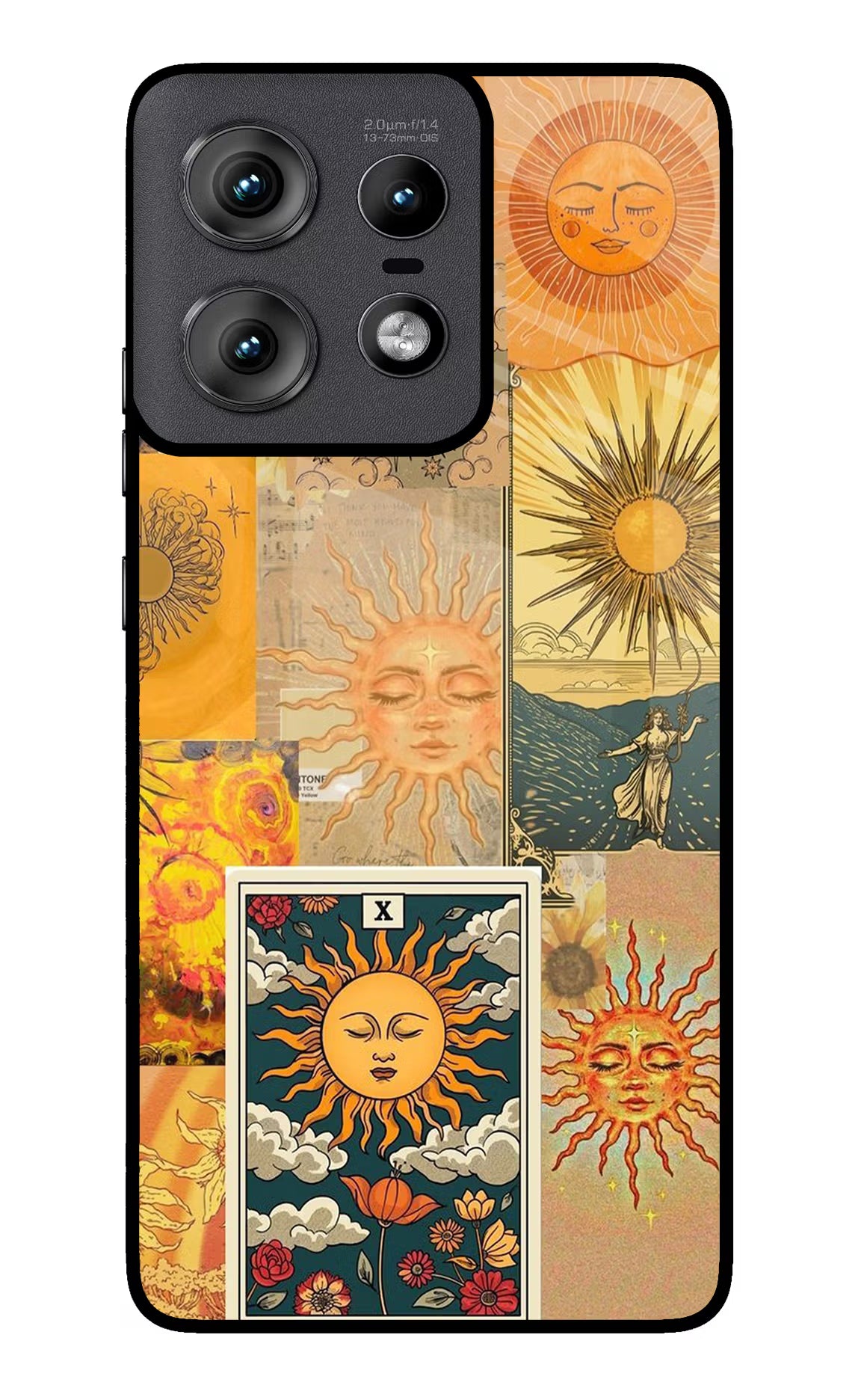 Sun Moto Edge 50 Pro 5G Glass Case Back Cover by Casekaro