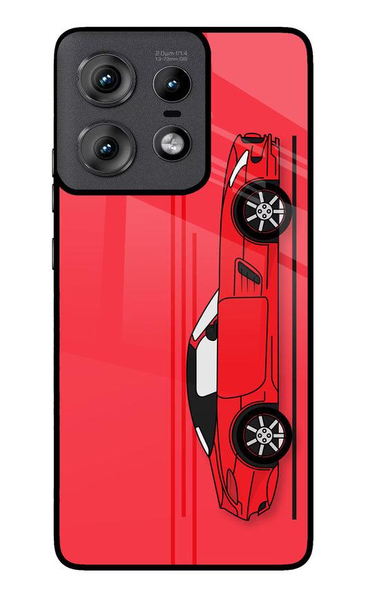 Red Velocity Moto Edge 50 Pro 5G Glass Case